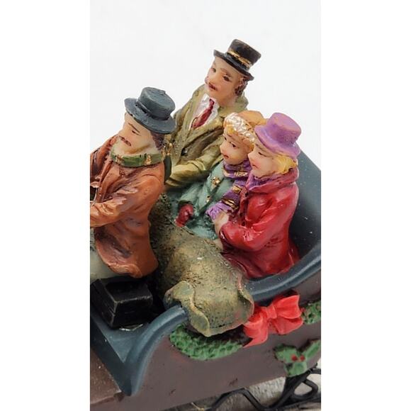 St Nicholas Square Sleigh Ride Christmas Village Collection VTG 2004 Open Box - Picture 9 of 16